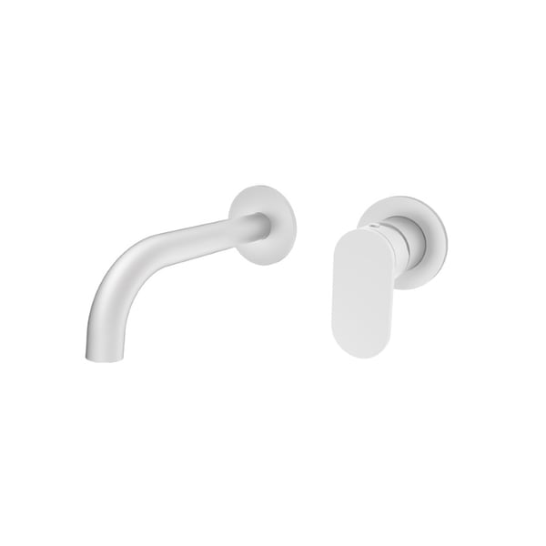 Μπαταρία νιπτήρος εντοιχισμού 2 οπών Slim White Matt 500045-300